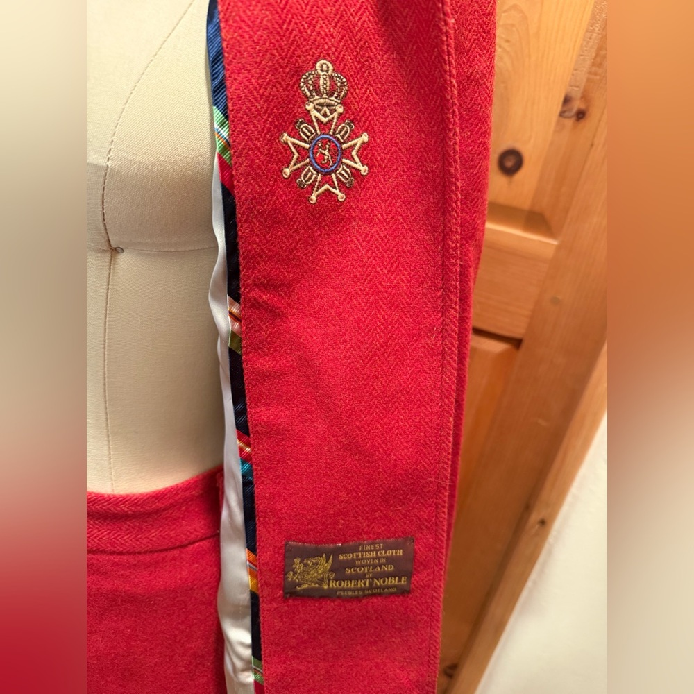 J. Crew Scottish Robert Noble Red Blazer 0 - Picture 3 of 11